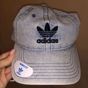 Nwt adidas washed denim womens fit hat